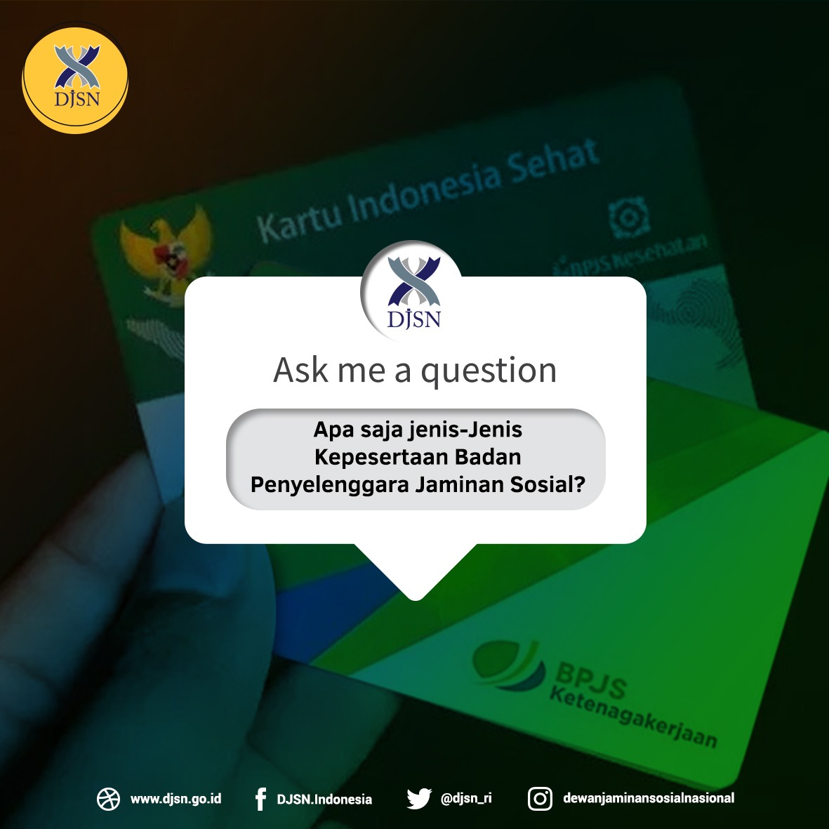 DJSN : Apa Saja Jenis-jenis Kepesertaan Badan Penyelenggara Jaminan Sosial ?
